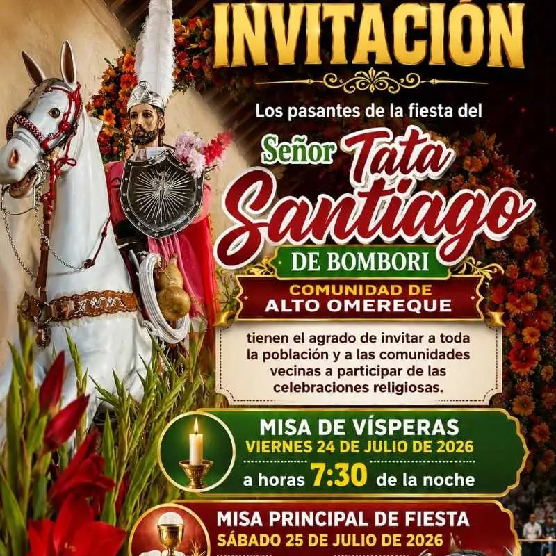 Anuncio: invitación señor de tata santiago