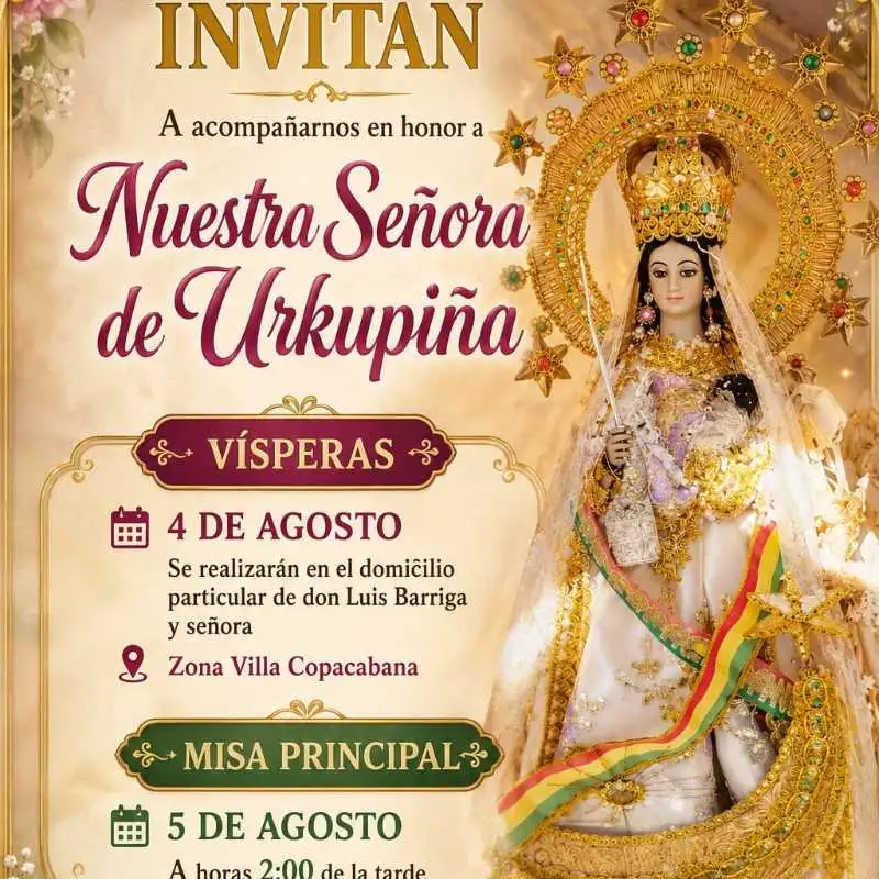 Anuncio: invitan a la fiesta de urkupiña 