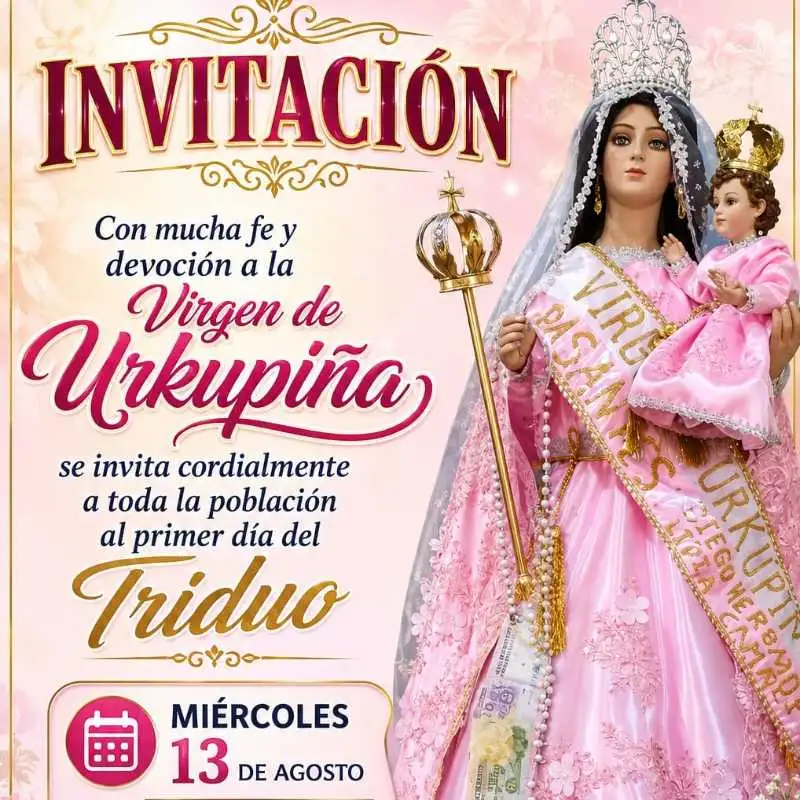 Anuncio: invitación virgen de urkupiña
