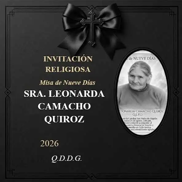 Anuncio: invitación religiosa 