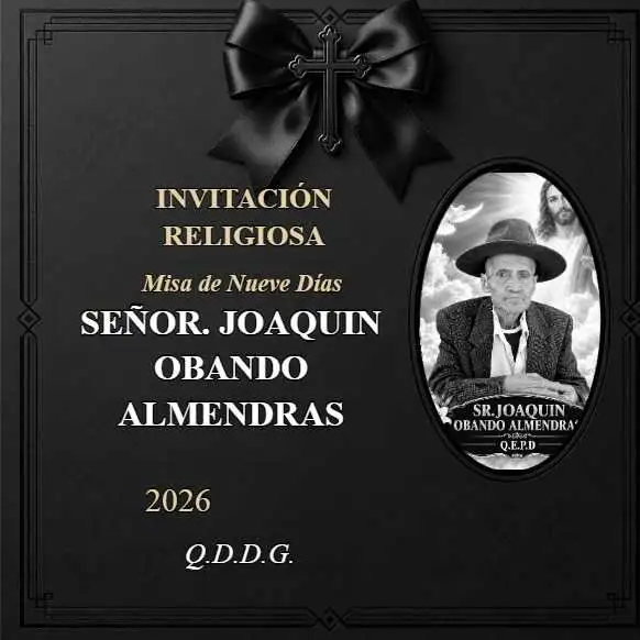 Anuncio: invitación religiosa de nueve días