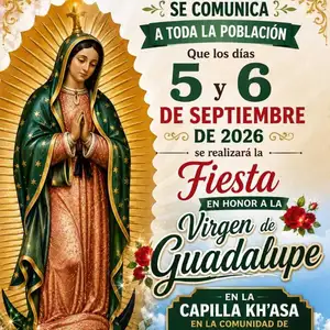invitación de la virgen de guadalupe