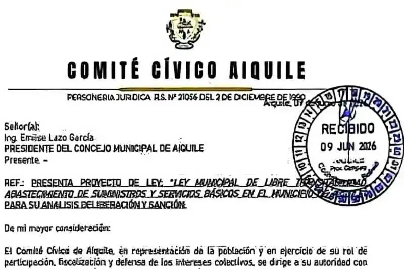 Portada: aiquile abre debate sobre proyecto de ley de libre transitabilidad