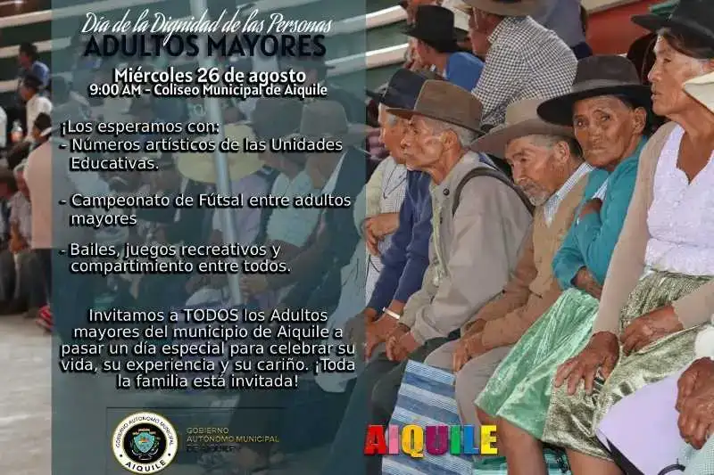 Portada: aiquile celebra el día de la dignidad de los adultos mayores con actividades deportivas y culturales