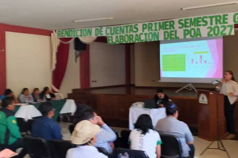 Portada: informe de rendicion de cuentas primer semestre gestion 2026 y elaboracion de poa 2027 en el municipio de mizque